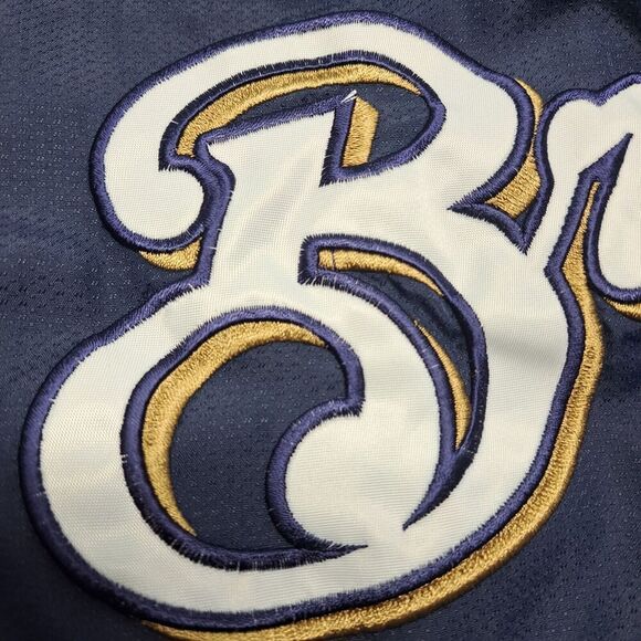Vintage Milwaukee Brewers Pullover Windbreaker Men's S General Merchandise - Picture 7 of 12